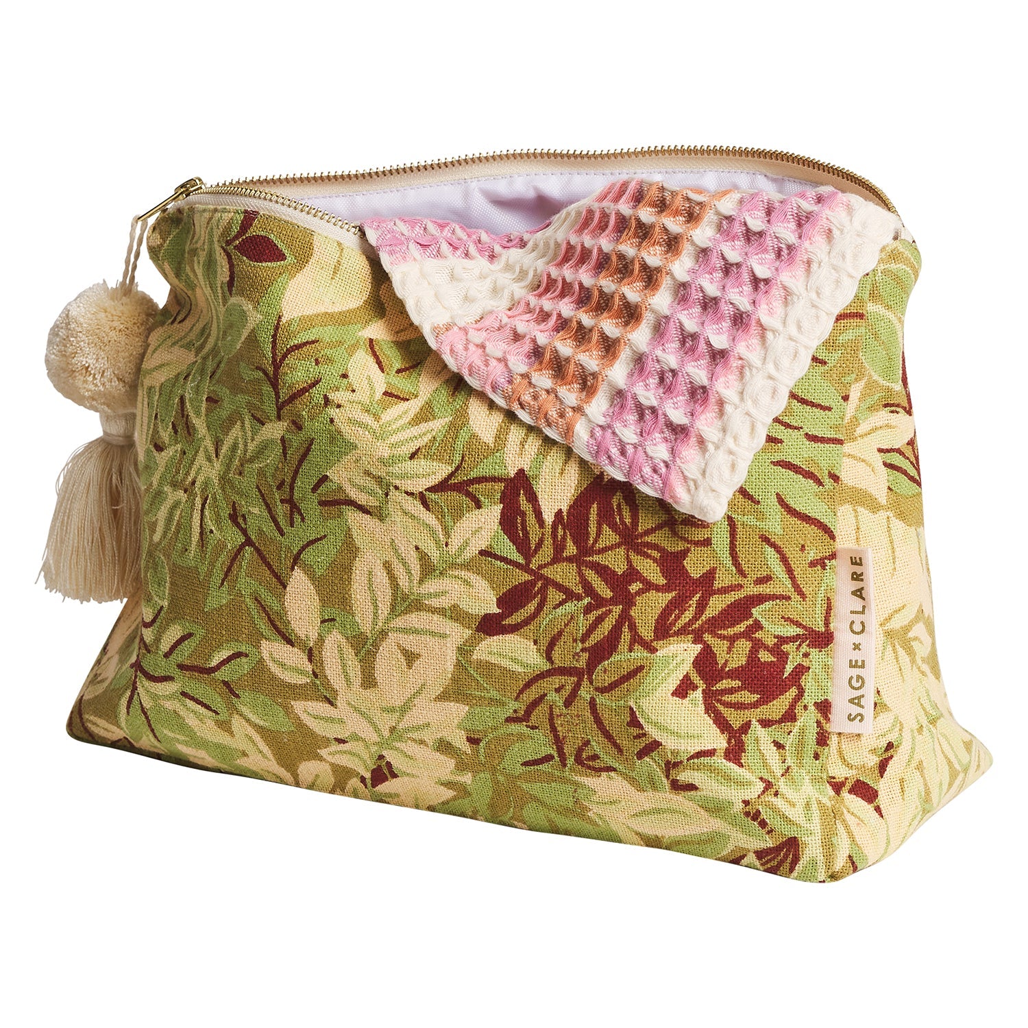 Sage and Clare Alka Cosmetic Bag - Reed