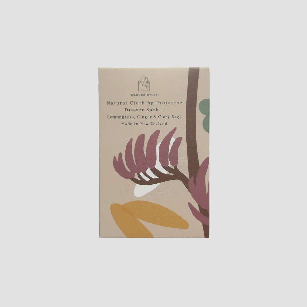 Manuka House Native Drawer Sachet - Lemongrass, Ginger & Clary Sage