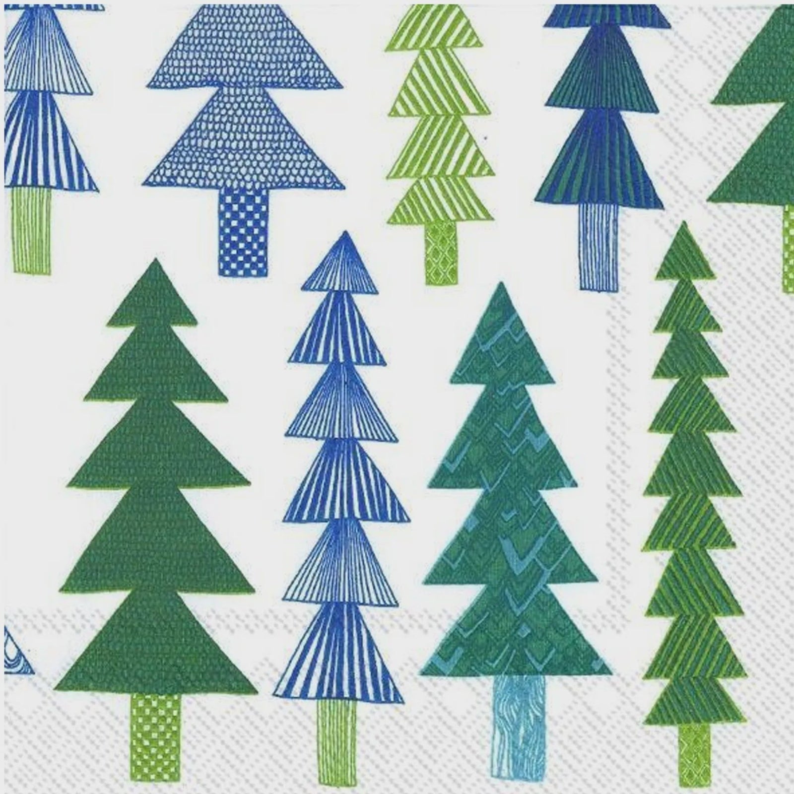 Marimekko Napkins - Kuusikossa Green