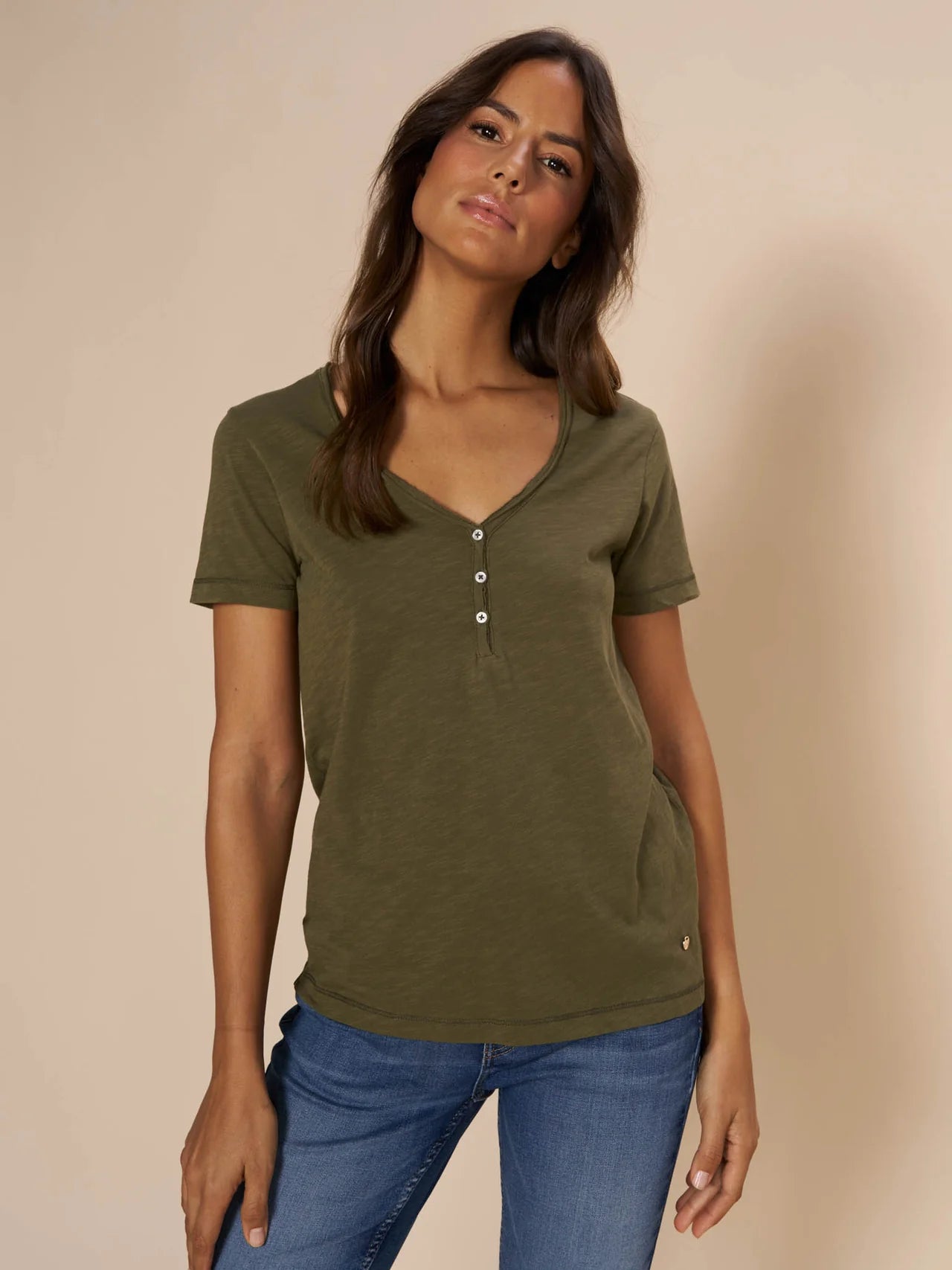 Mos Mosh Astin Basic Tee - Burnt Olive