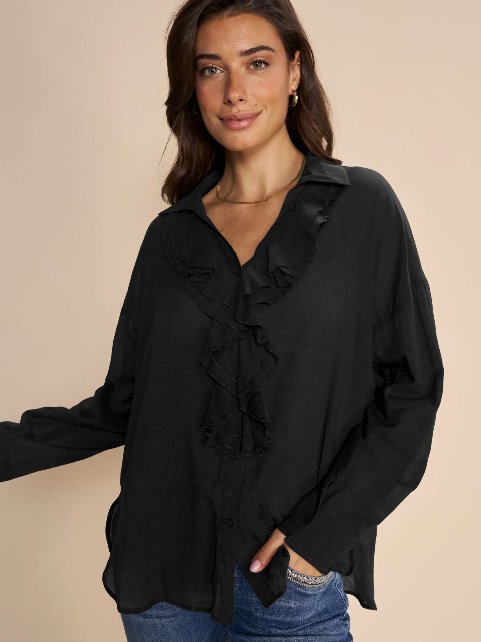 Mos Mosh Jelena Voile Shirt - Black