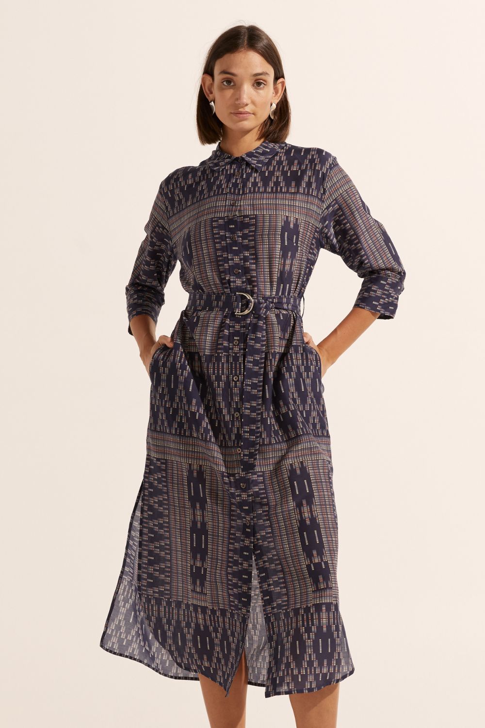 Zoe Kratzmann Pinpoint Dress - Midnight Aztec