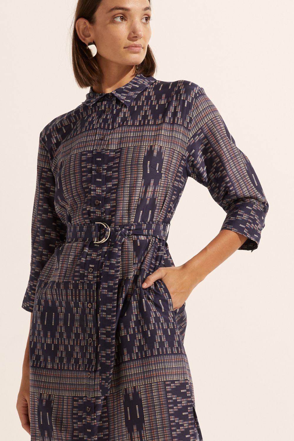 Zoe Kratzmann Pinpoint Dress - Midnight Aztec