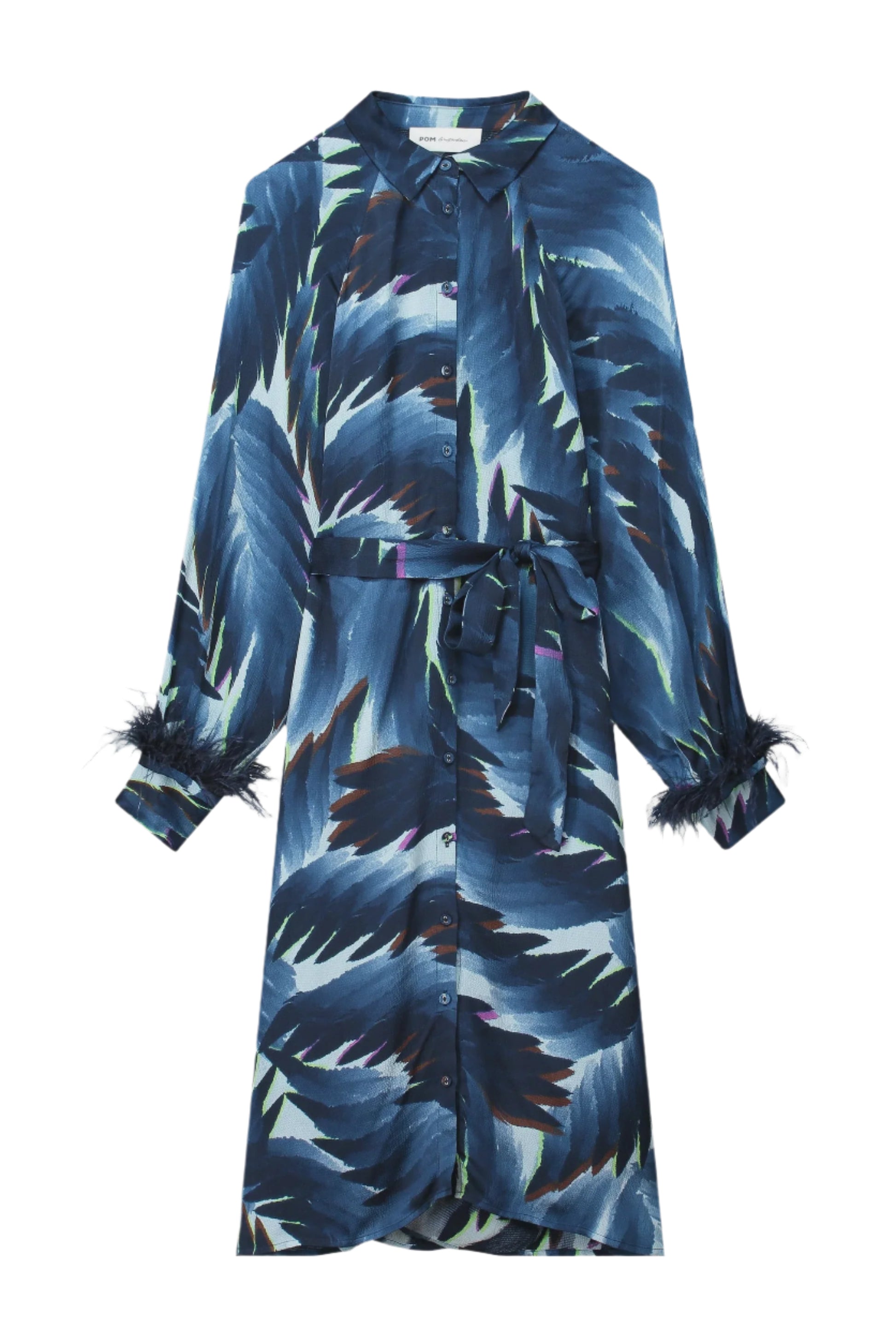 POM Dress - Jada Feathers Blue