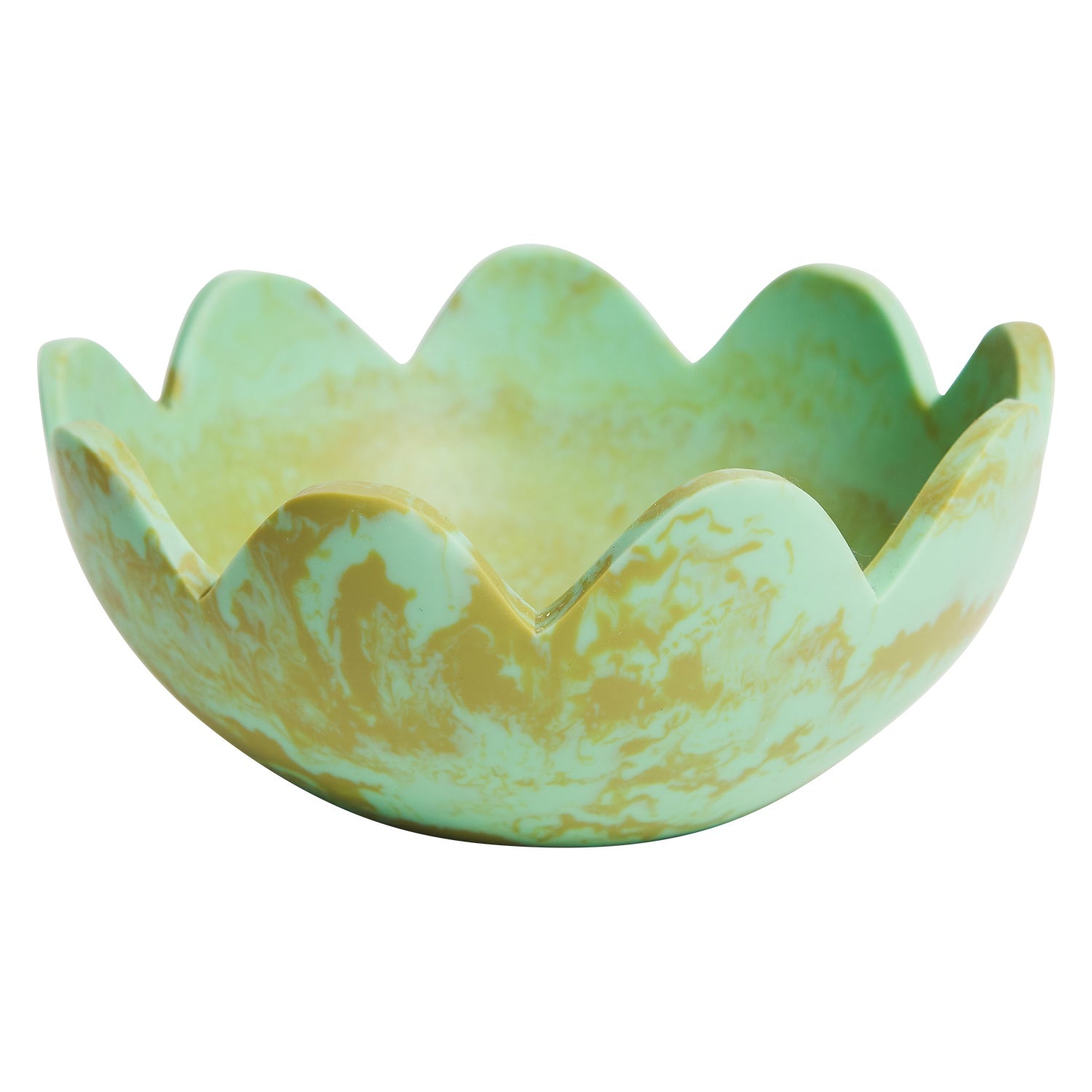 Sage x Clare Petal Resin Bowl - Artichoke