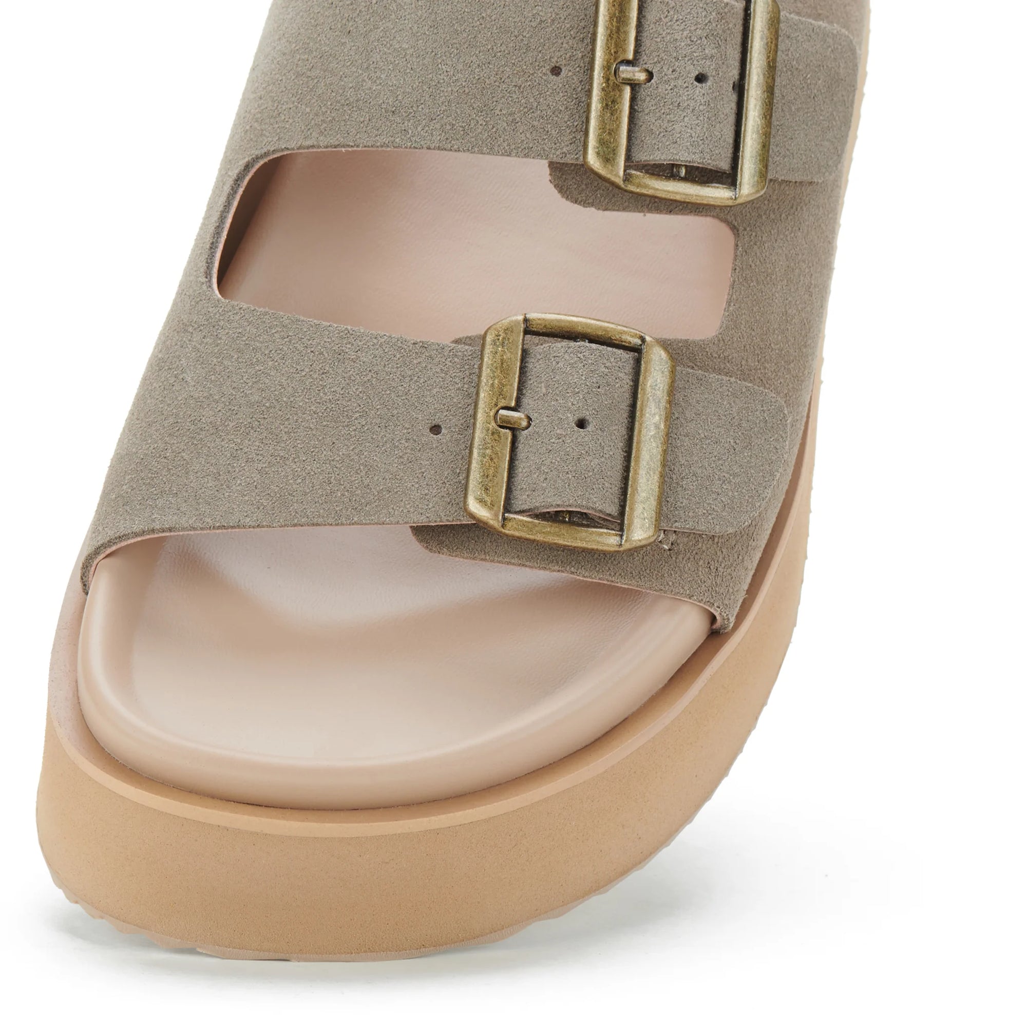 Rollie Ace Slide - Taupe Suede