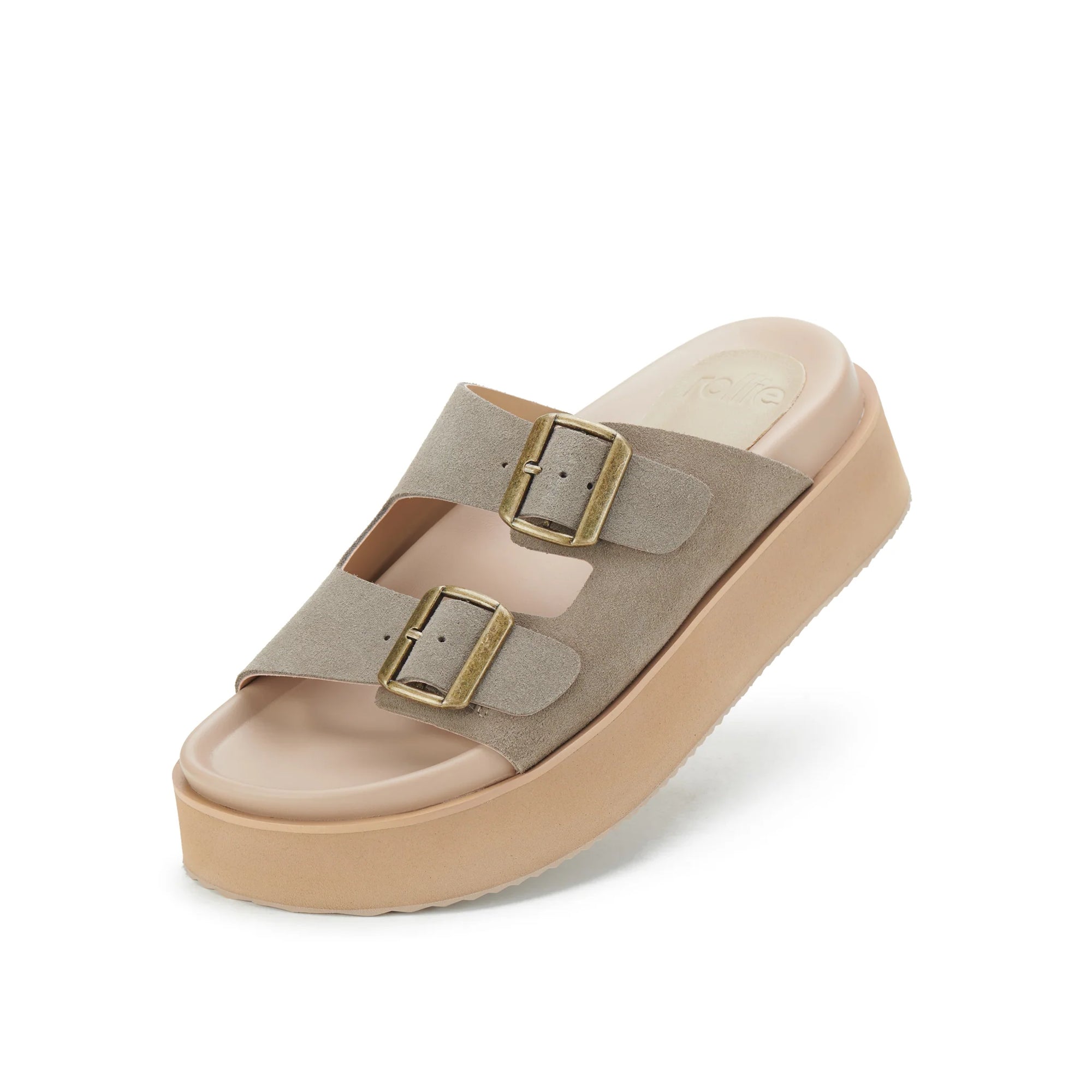 Rollie Ace Slide - Taupe Suede