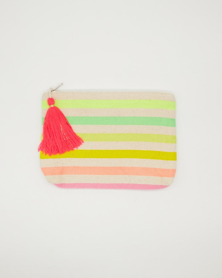 Stella and Gemma Cosmetic Pouch - Coloured Stripes