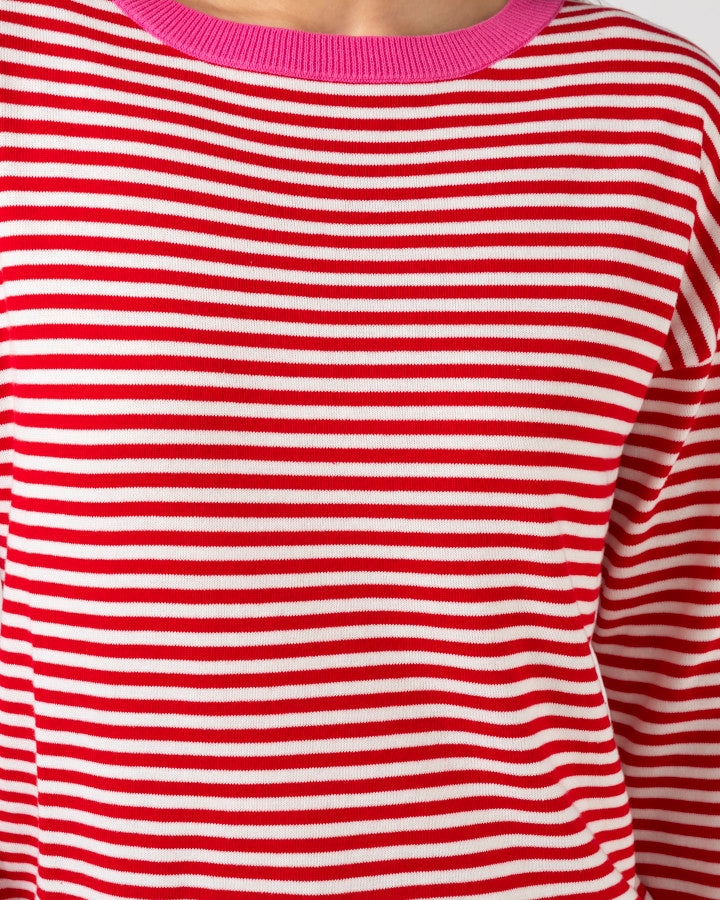 Stella & Gemma Street Jumper - Red Stripe