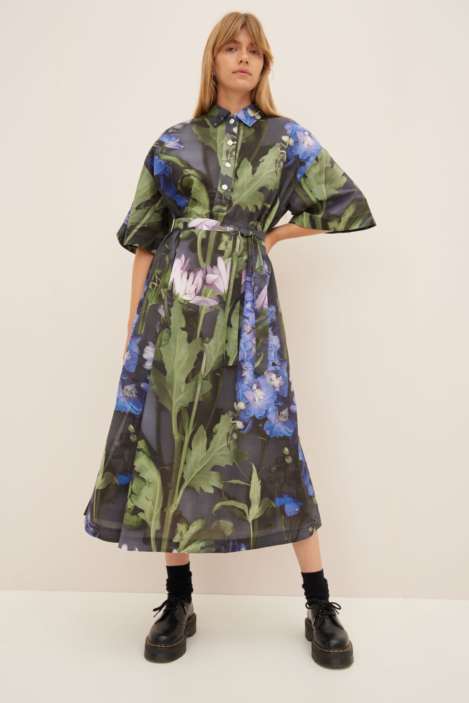 Kowtow Bloom Dress - Delphinium