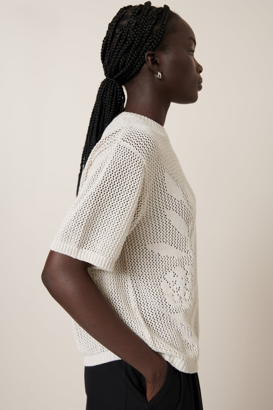 Kowtow Rosa Tee - Oat Melange