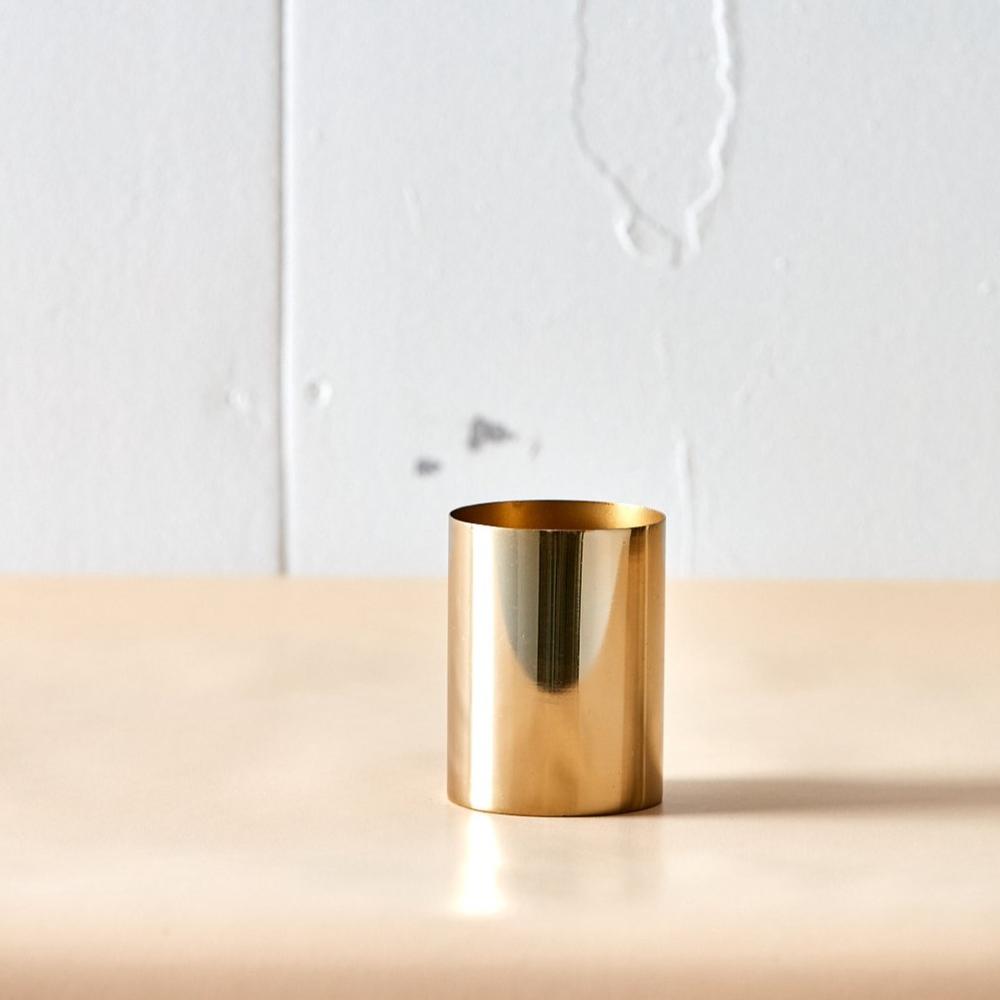 Urban Eden Cylinder Vases - Brass