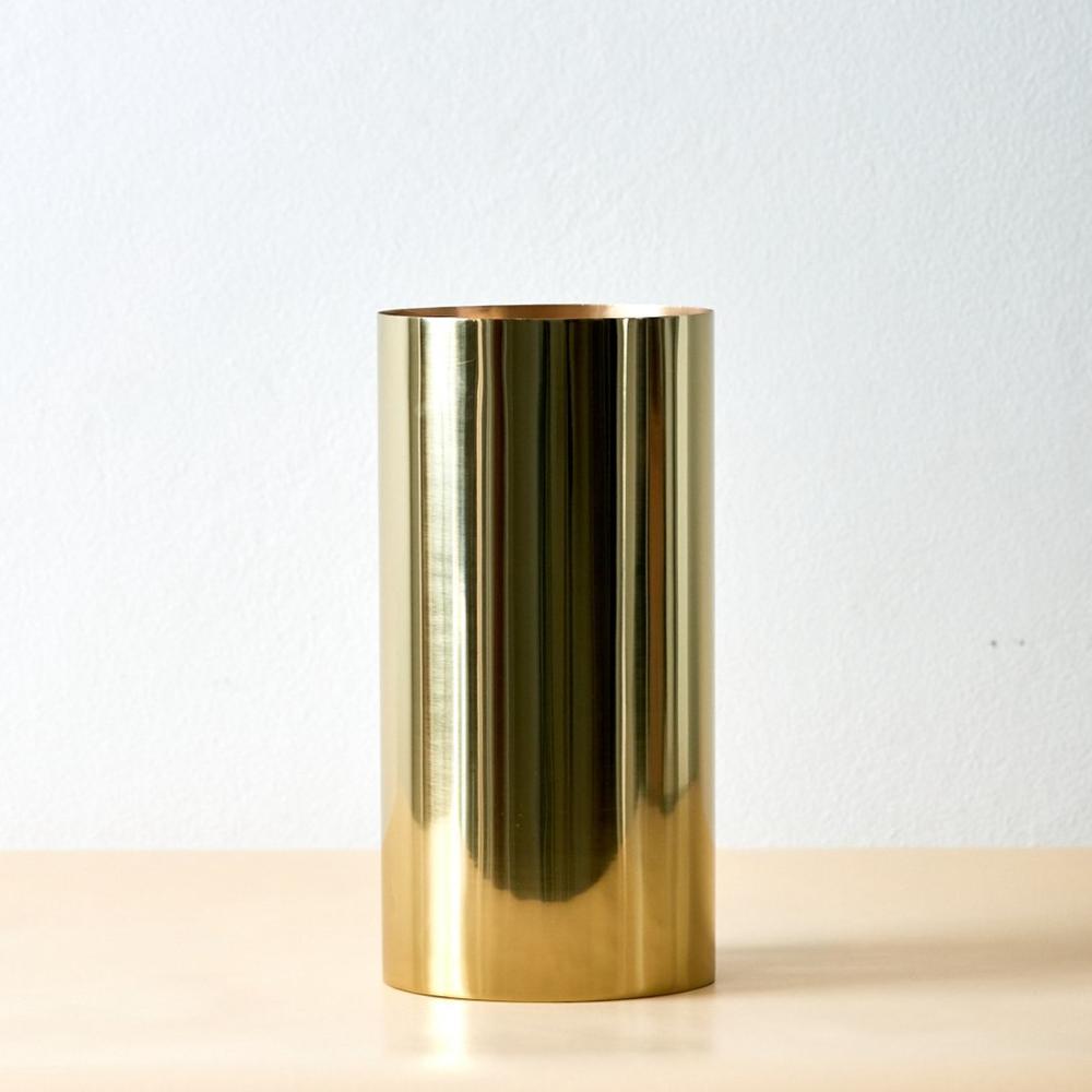 Urban Eden Cylinder Vases - Brass