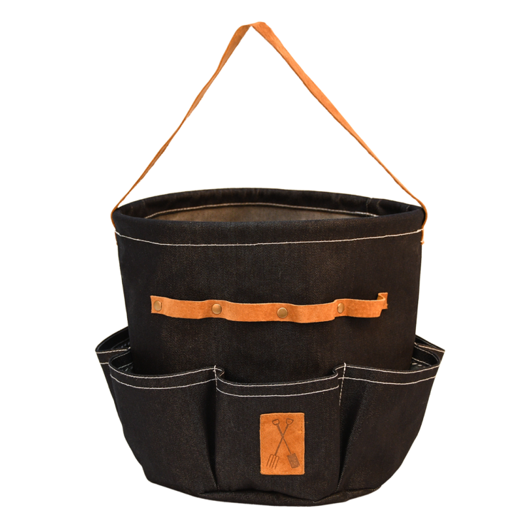 Esshert Round Garden Tool Bag - Denim