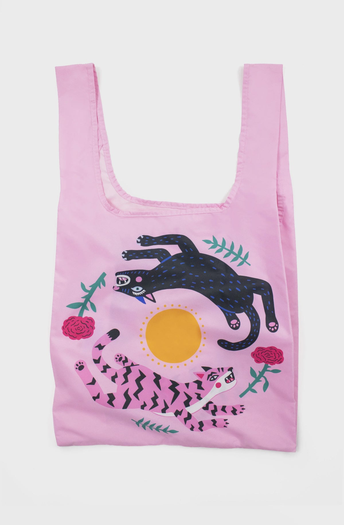 Kind Bag Medium Reusable Bag - Leaping Cat