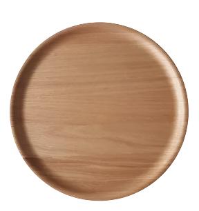 Atiya Round Wooden Tray - 45cm/Oak