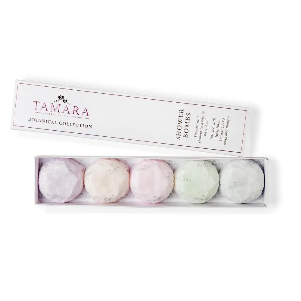 Tamara Shower Bombs Box of 5 - Botanical Collection