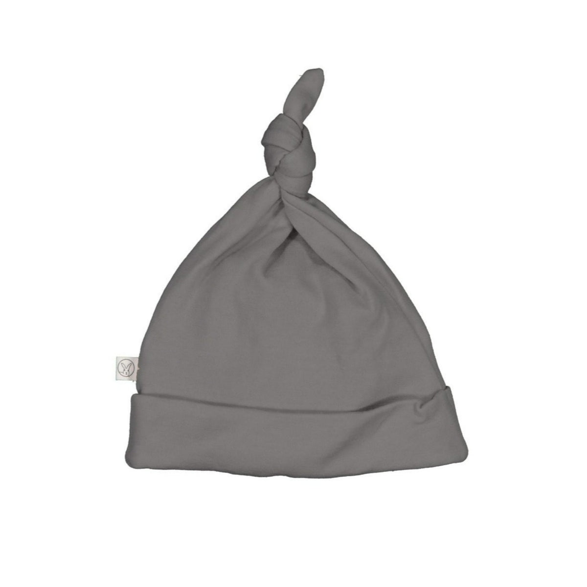 BURROW &amp; BE MERINO BAMBOO TOP KNOT HAT STEEL GREY