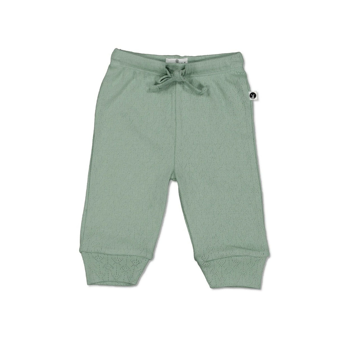 BURROW &amp; BE POINTELLE BABY PANTS = RIVER STONE GREEN