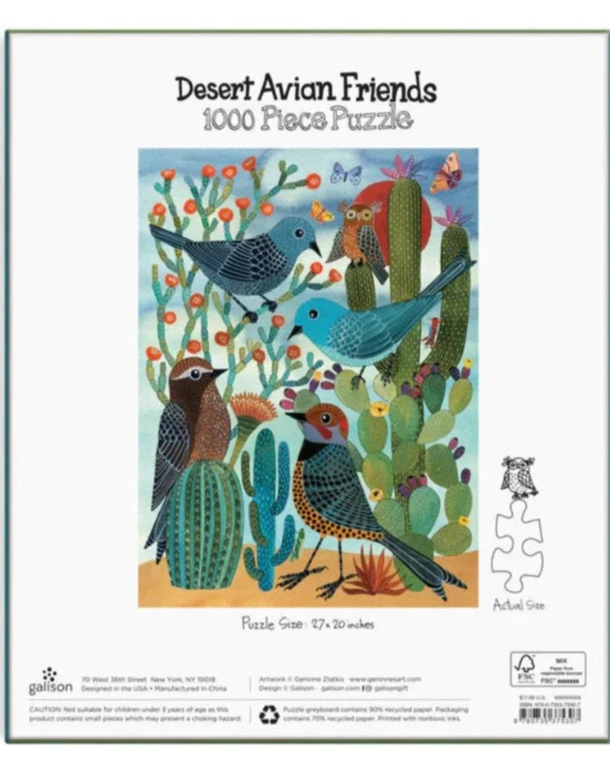 Desert Avian Friends Puzzle - 1000 pieces