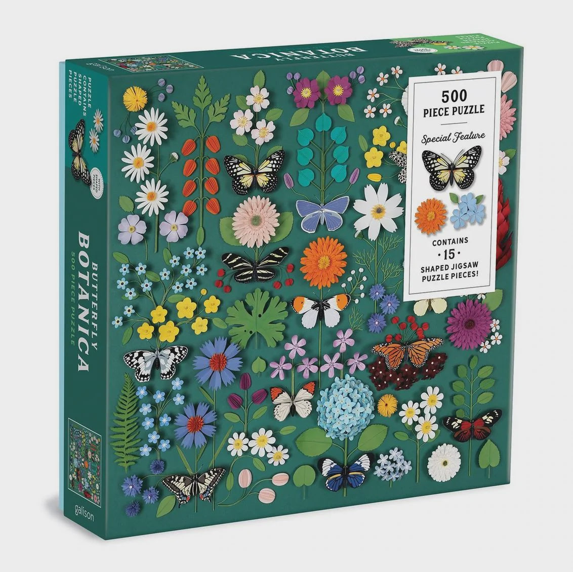 Galison Butterfly Botanica Puzzle - 500 Piece