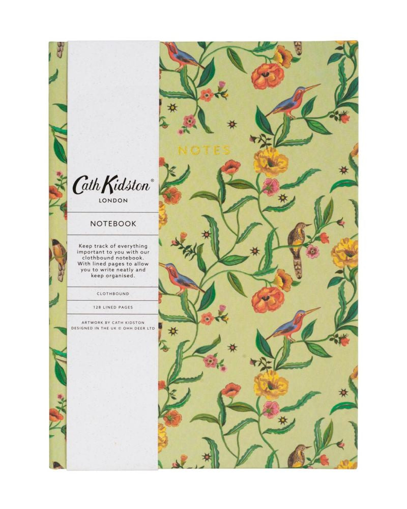 Cath Kidston A5 Cloth Notebook - Summer Birds