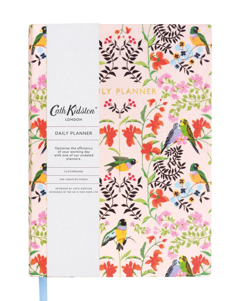 Cath Kidston A5 Linen Daily Planner - Bird Repeat