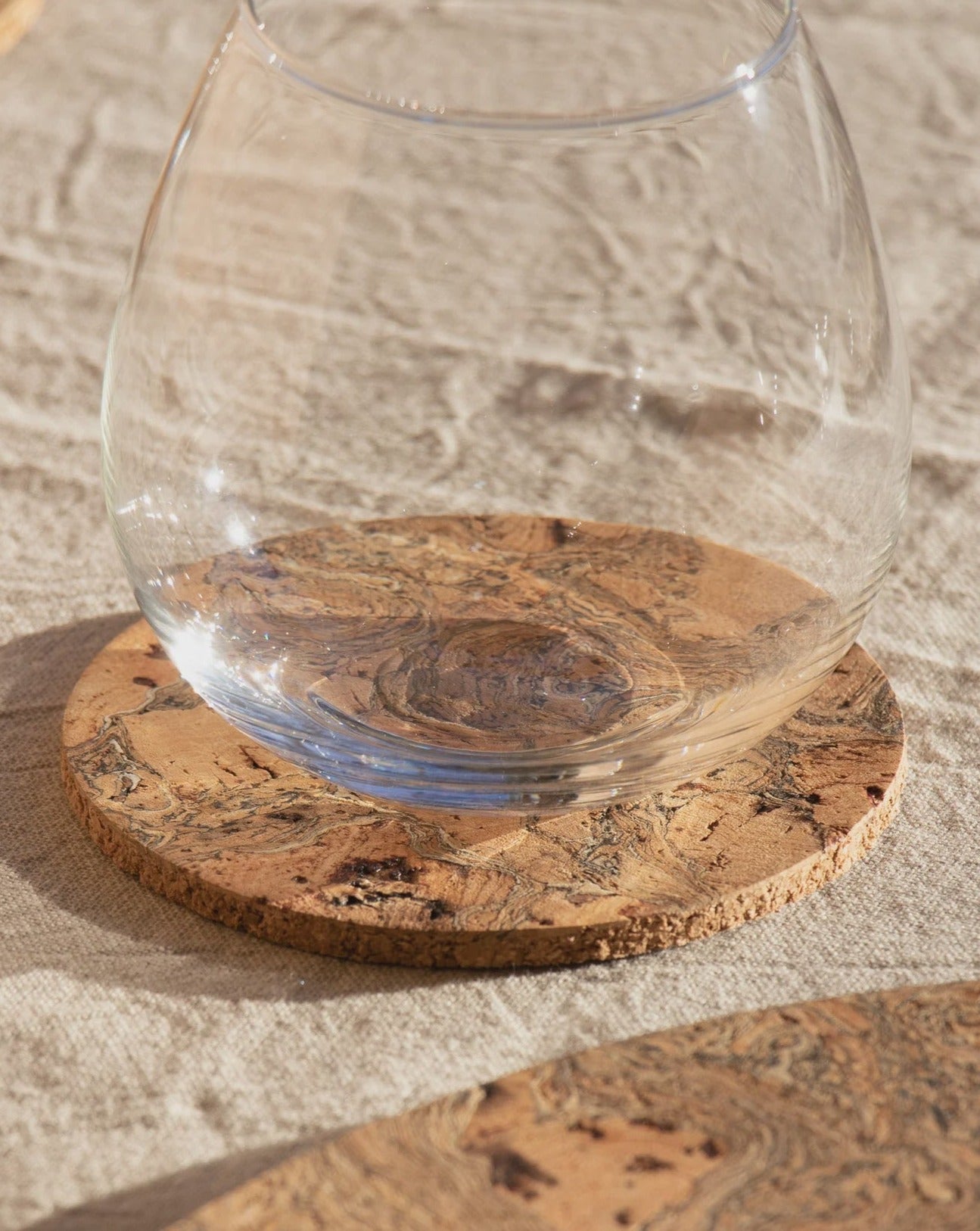 Liga Round Coasters - Natural Cork