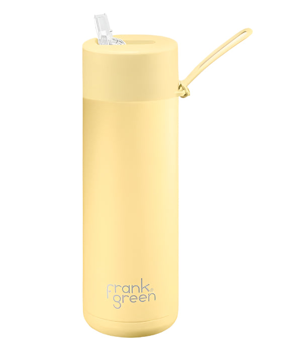 Frank Green Ceramic Reusable Bottle 20oz/595ml - Buttermilk