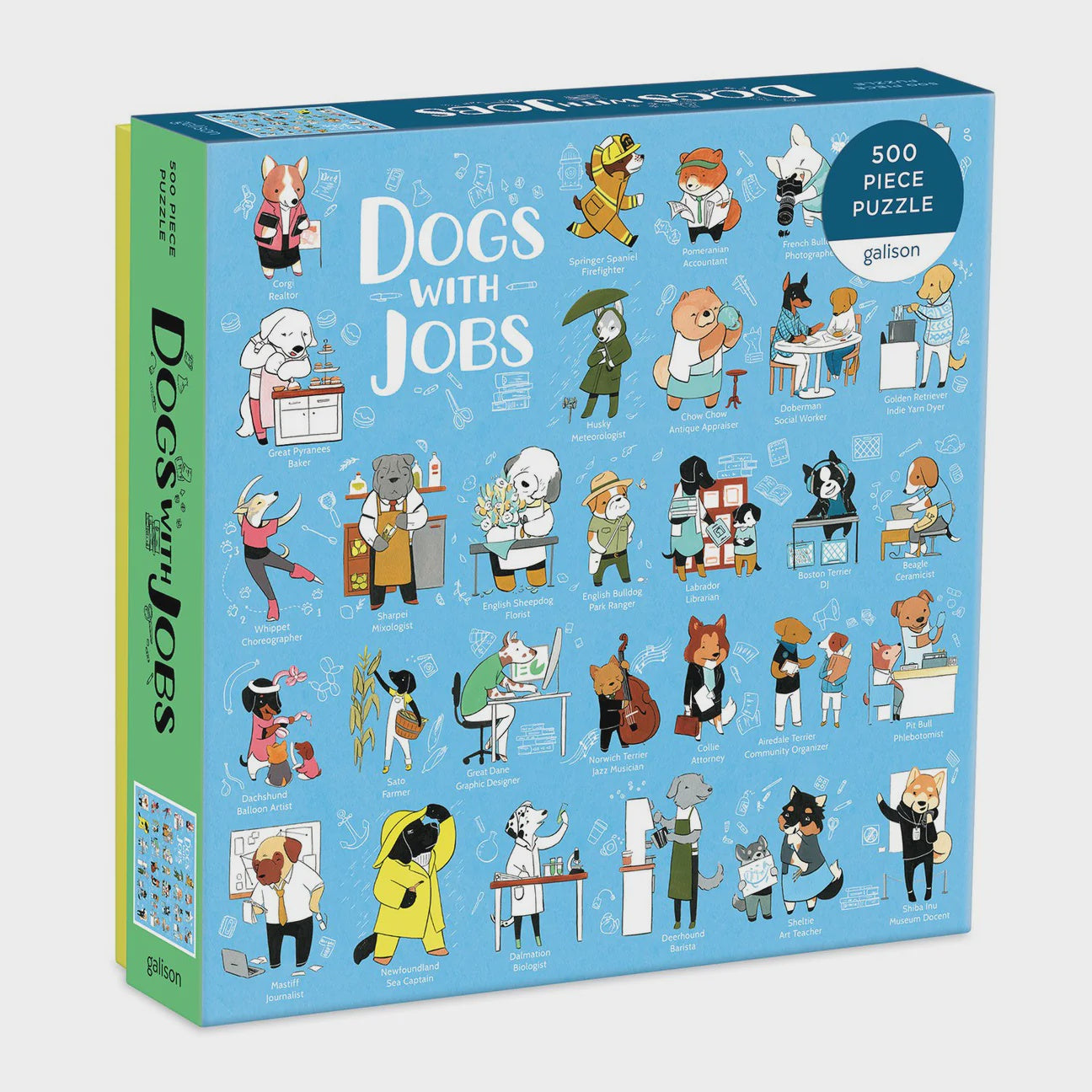 Galison Dogs with Jobs Puzzle - 500pc