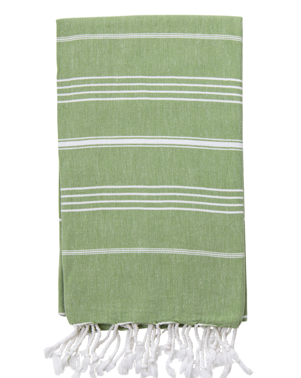 Izzy and Jean Classic Turkish Towel - Olive