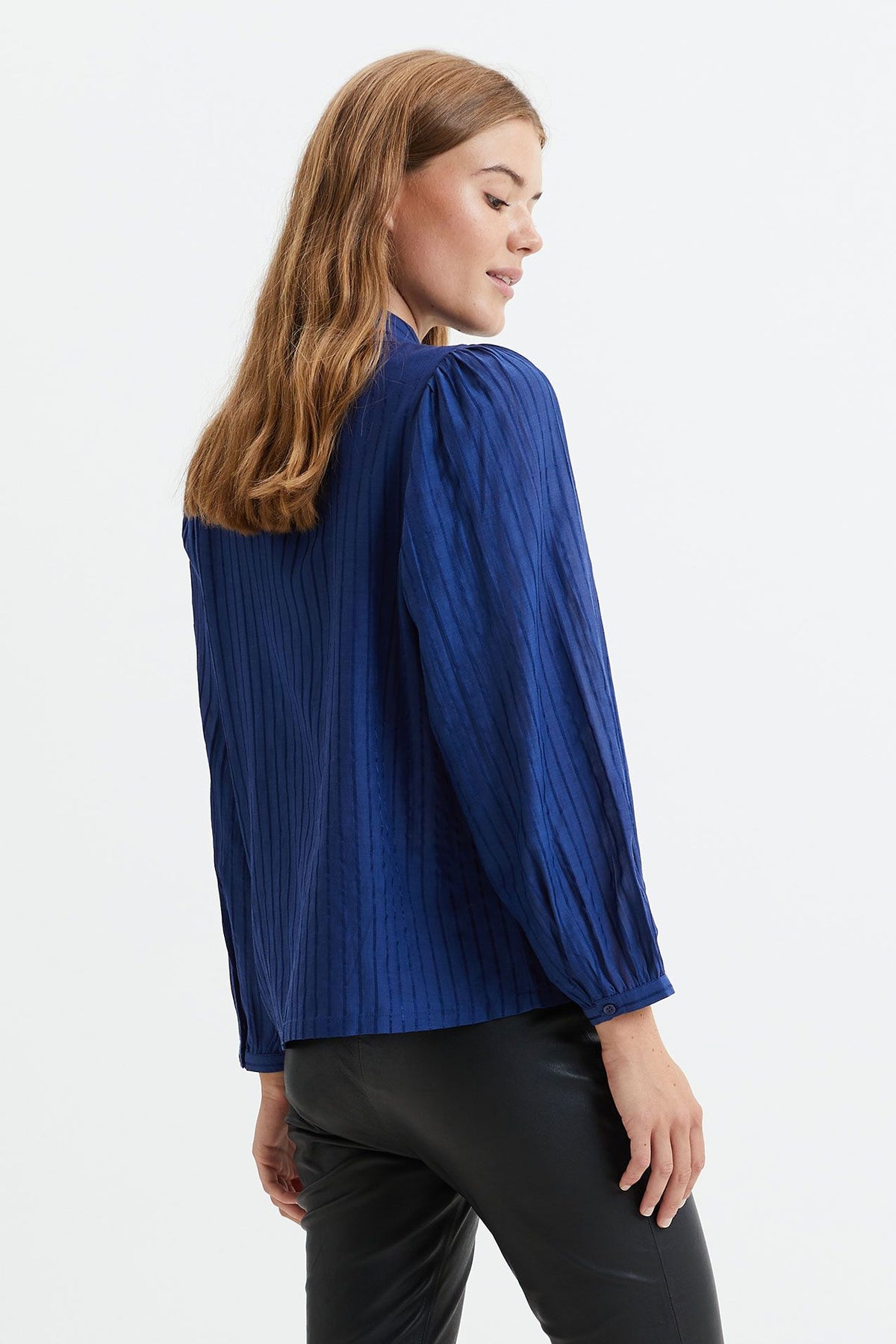 Lollys Laundry Ellie Shirt - Dark Blue Stripe - Good Thing