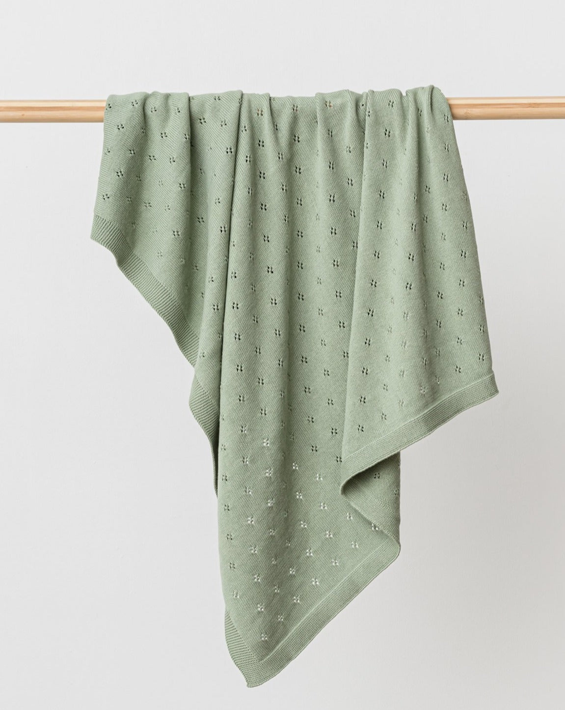 Over The Dandelions Marley Organic Blanket - Thyme