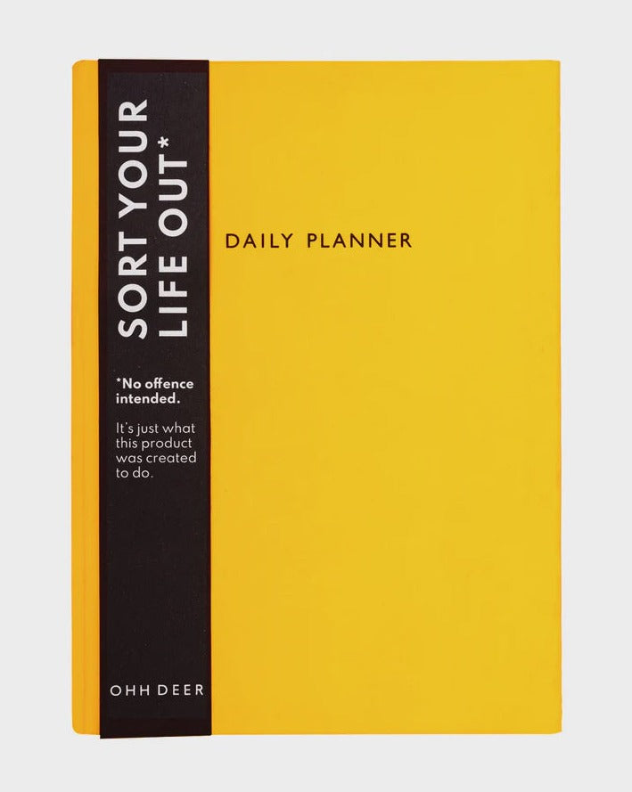 Sort Your Life Out Daily Planner - Neon Amber