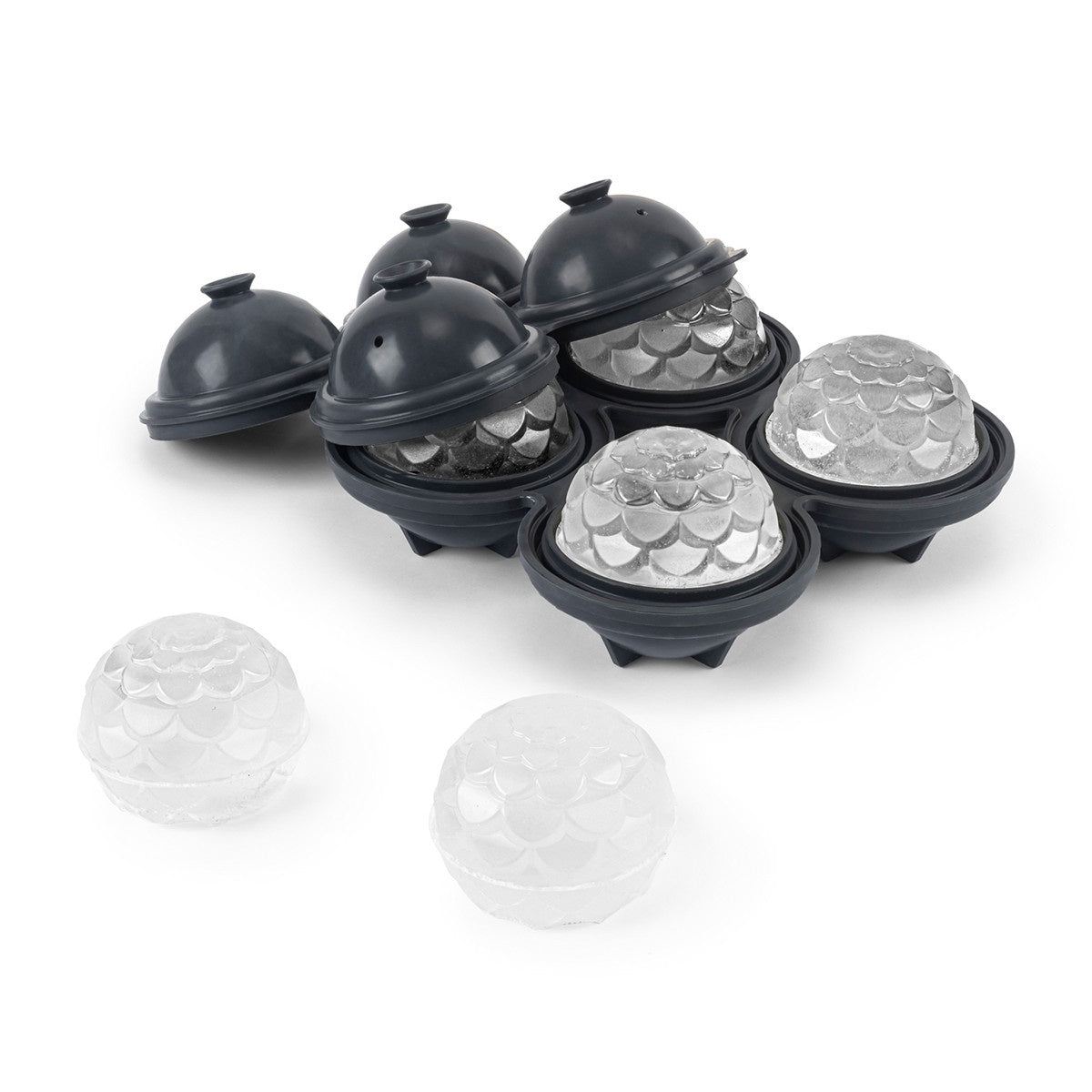 Peak Ice Tray Cocktail Petal - Charcoal