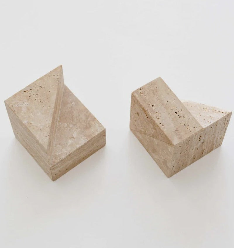 Papier HQ Geometric Stone Bookends