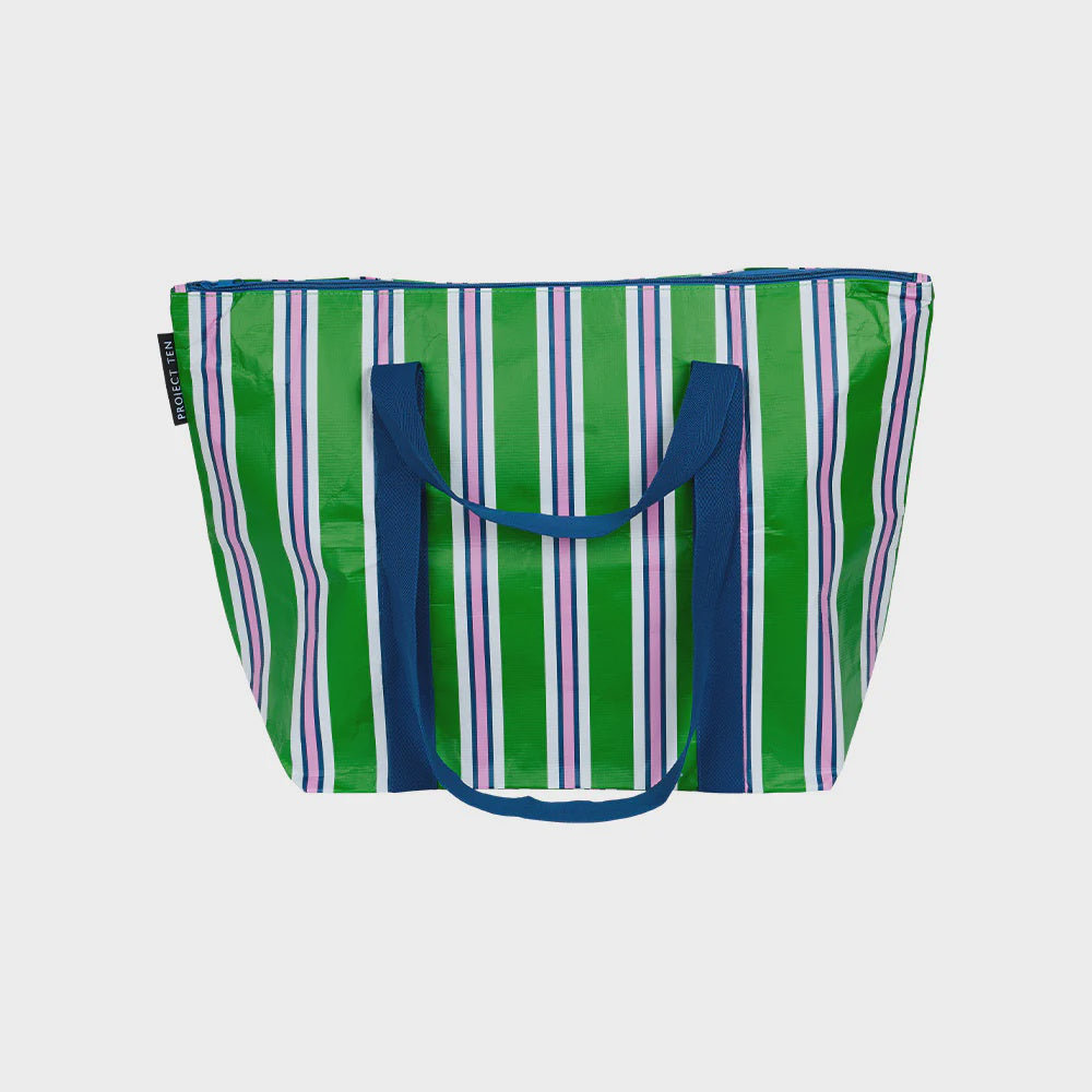 Project Ten Medium Tote Zip - Cabana Stripe