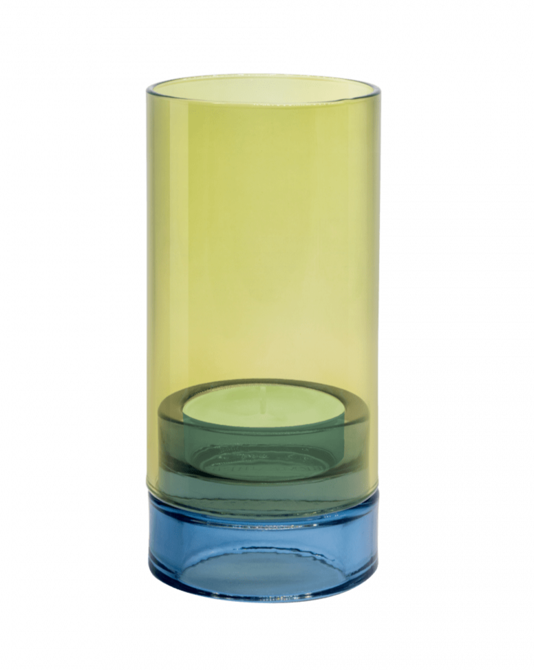 Remember Glass LAntern - LIme