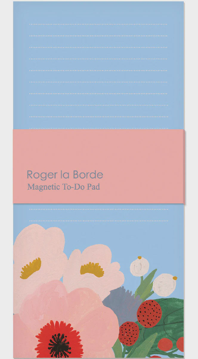 Roger La Borde Magnetic Fridge Pad - Big Pink Flower