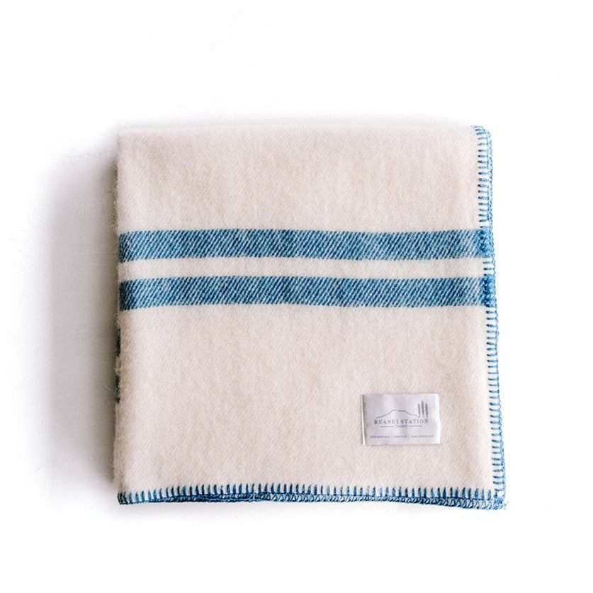 RUANUI STATION BABY BLANKET BLUE