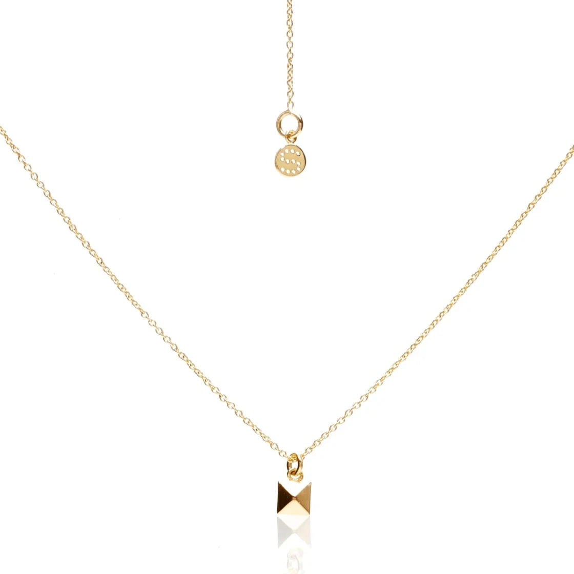 Silk &amp; Steel Superfine Mini Olympia Necklace - Gold