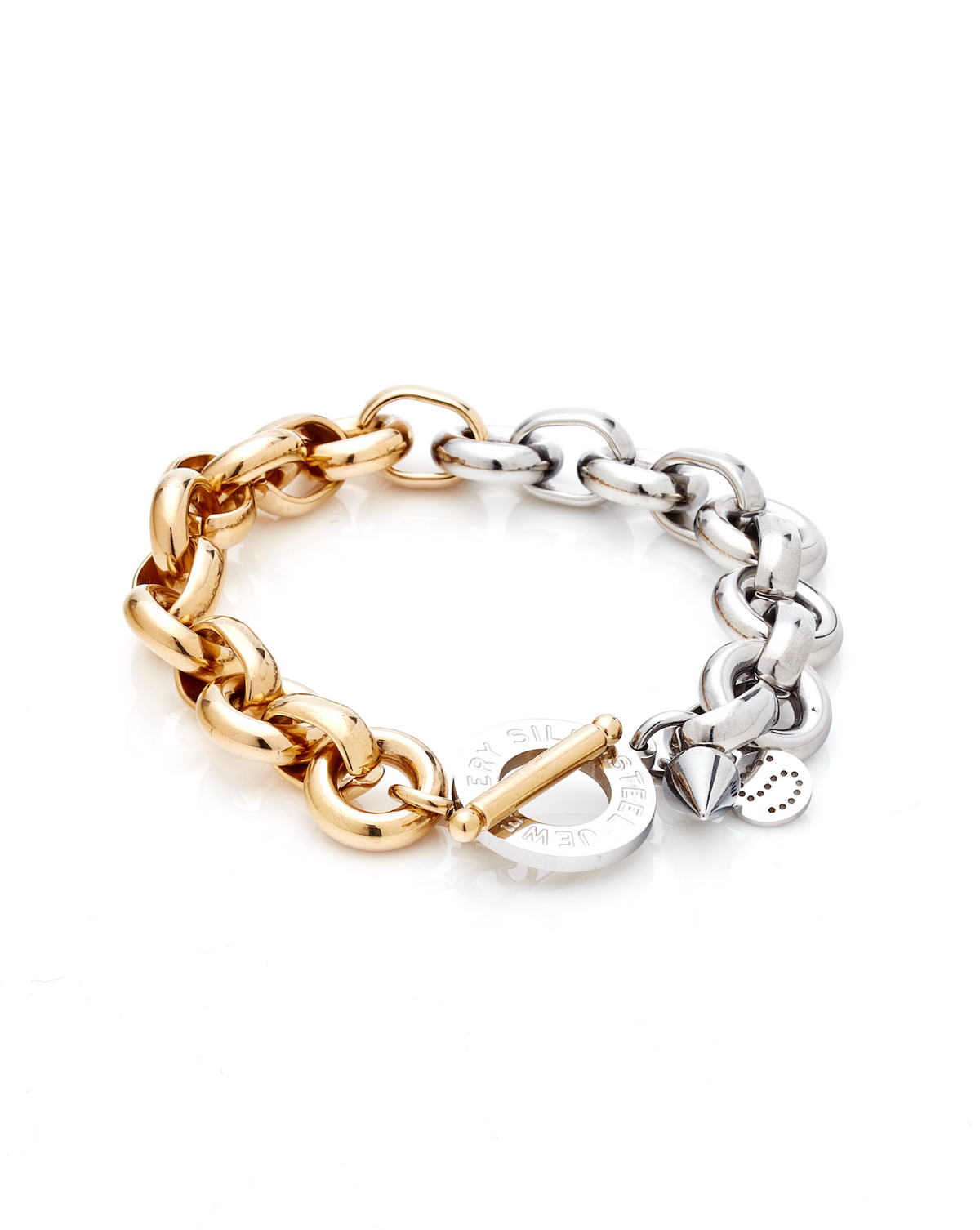 Silk &amp; Steel Heirloom Bracelet - Two Tone