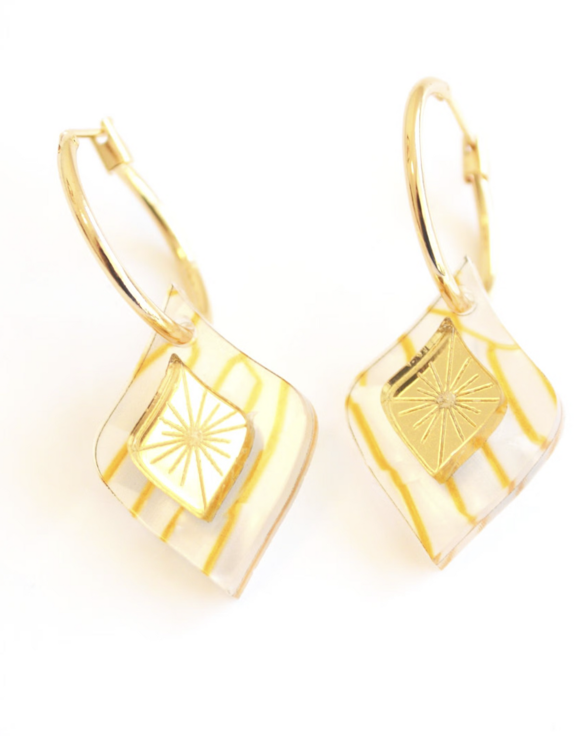 Hagen &amp; Co Morocco Earrings - Pearl/Gold