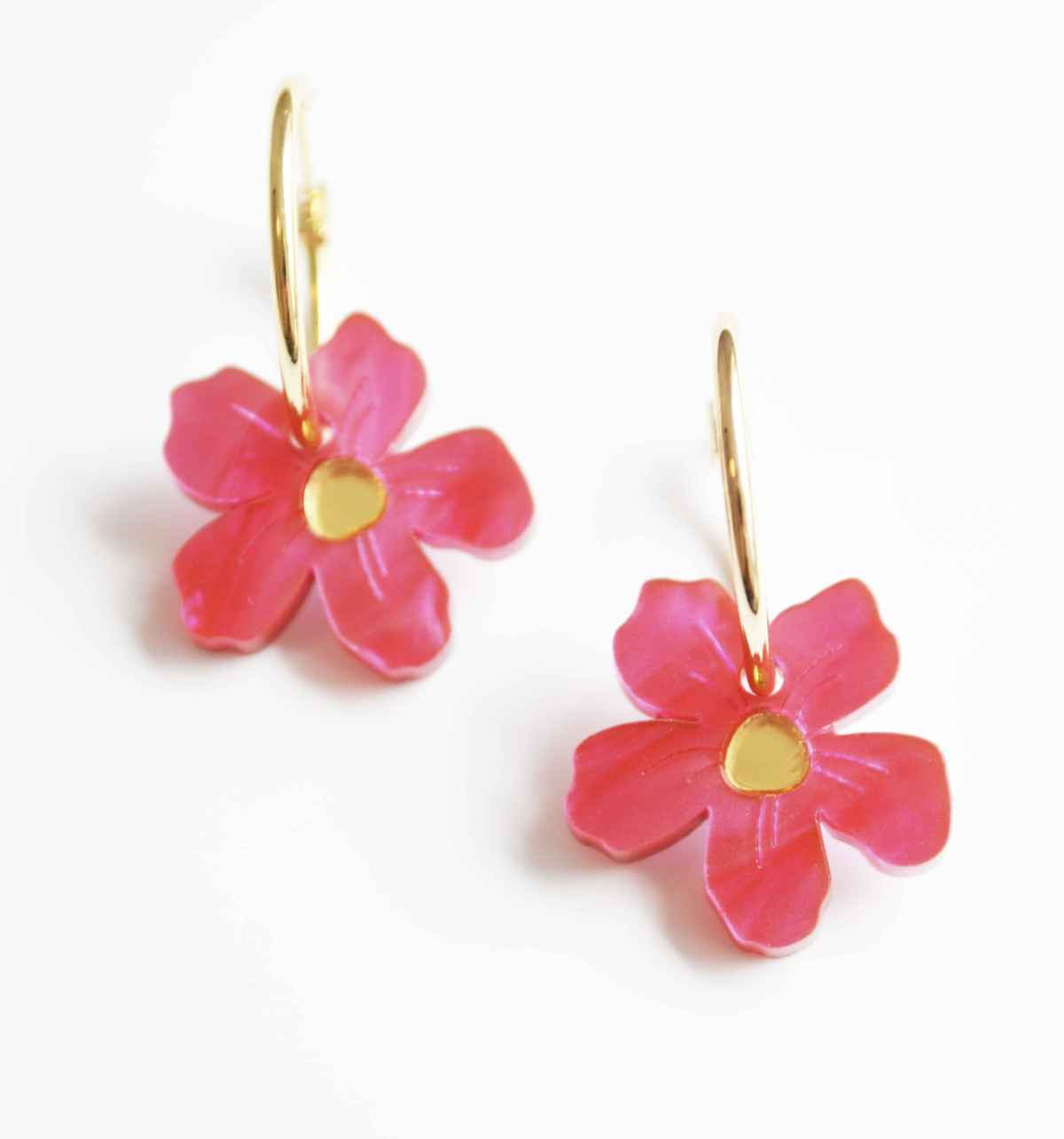 Hagen &amp; Co Wildflower Earrings - Fuchsia