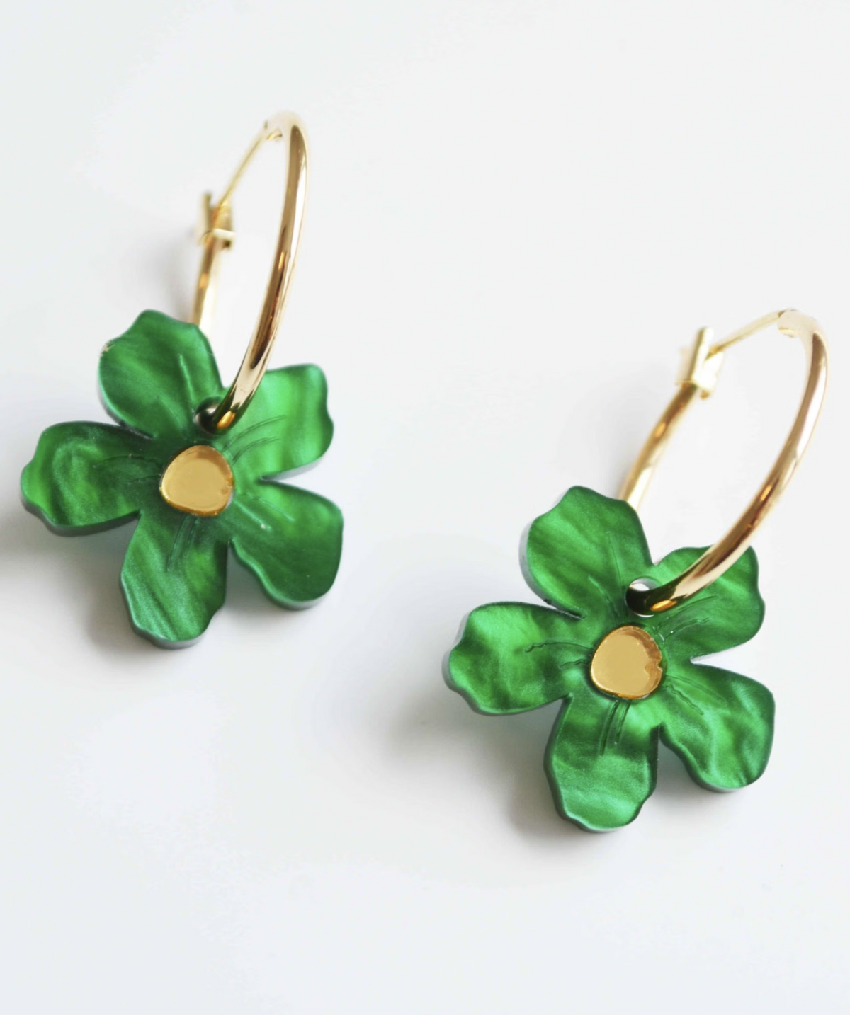 Haegn &amp; Co Wildflower Earrings - Leaf