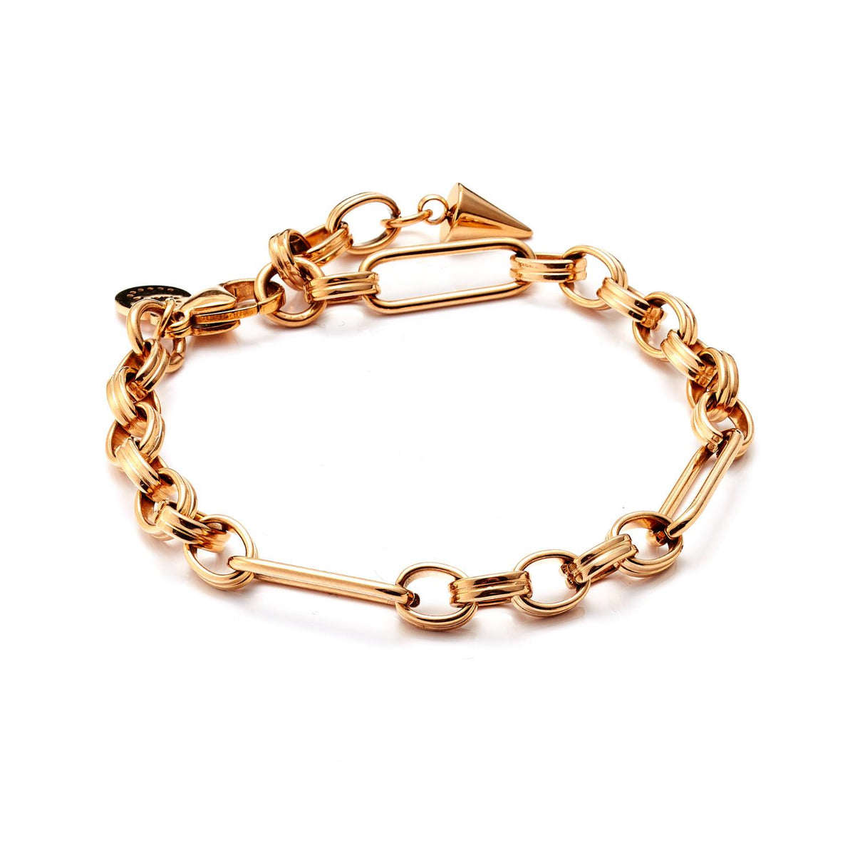 Silk &amp; Steel Luxe Bracelet - Gold