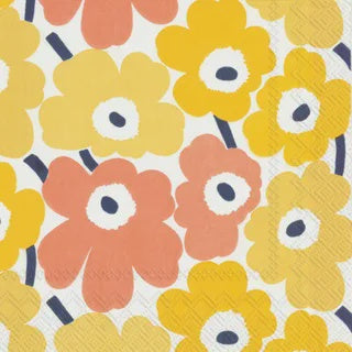 Marimekko Napkins Unikko Yellow