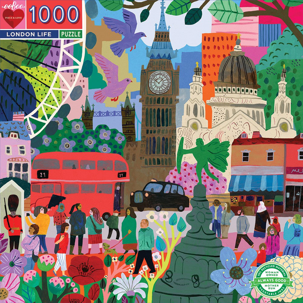 Eeboo London Life Puzzle - 1000 pieces