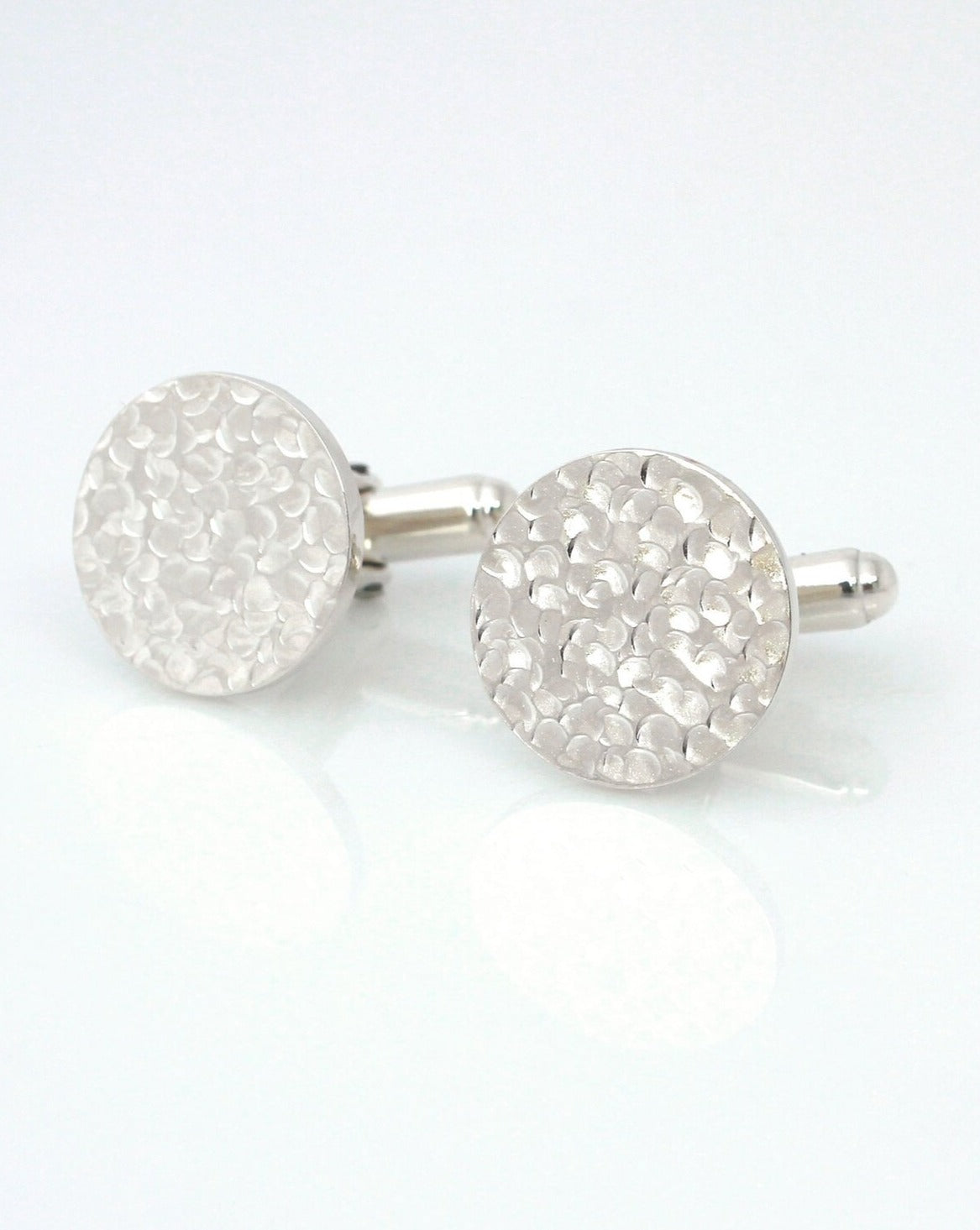 Aurelium Dimple Cufflinks - Silver