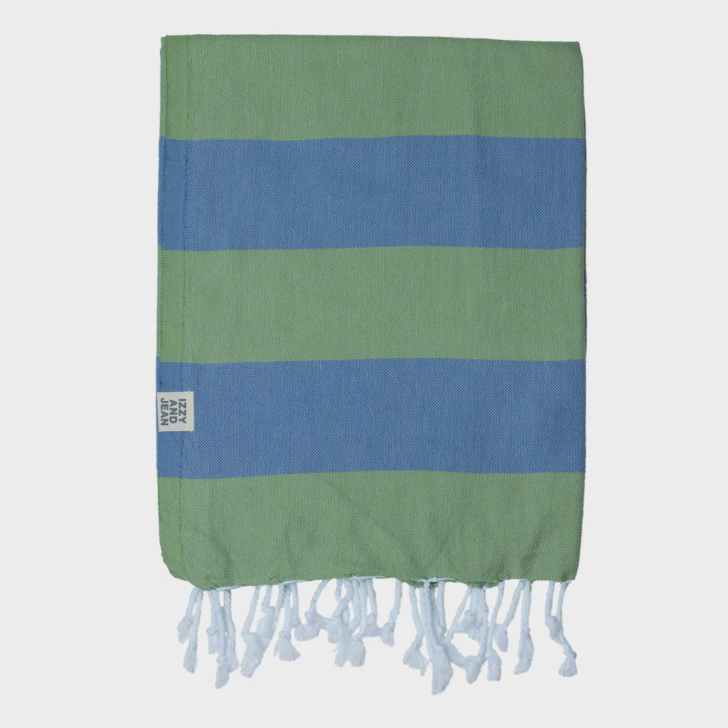 Izzy and Jean Santorini Towel - Denim Olive